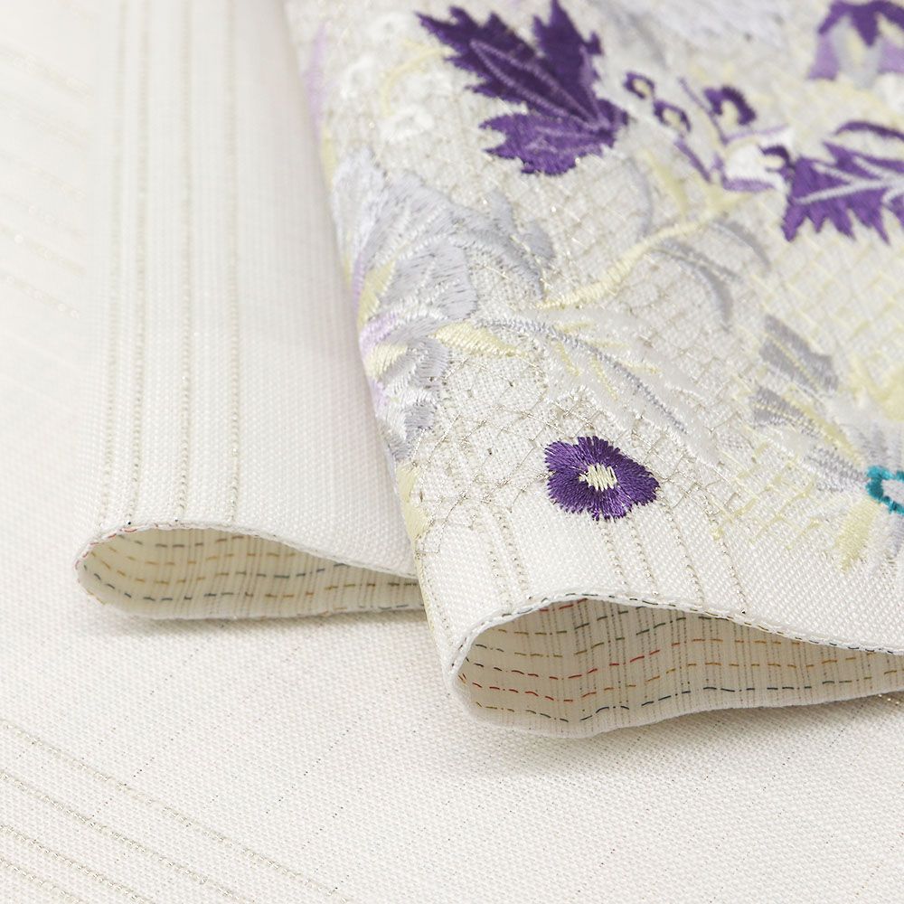 刺繍袋帯(幾何更紗)