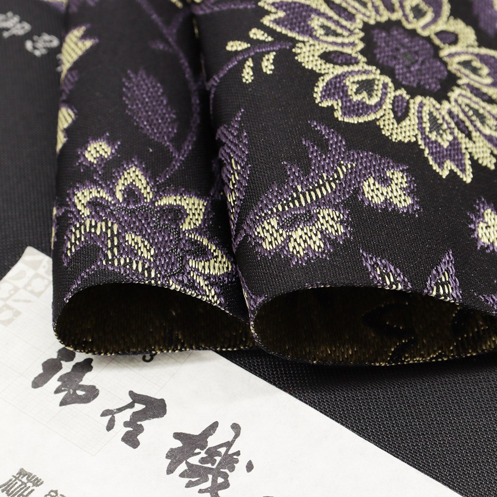 西陣御召地九寸名古屋帯(花唐草)