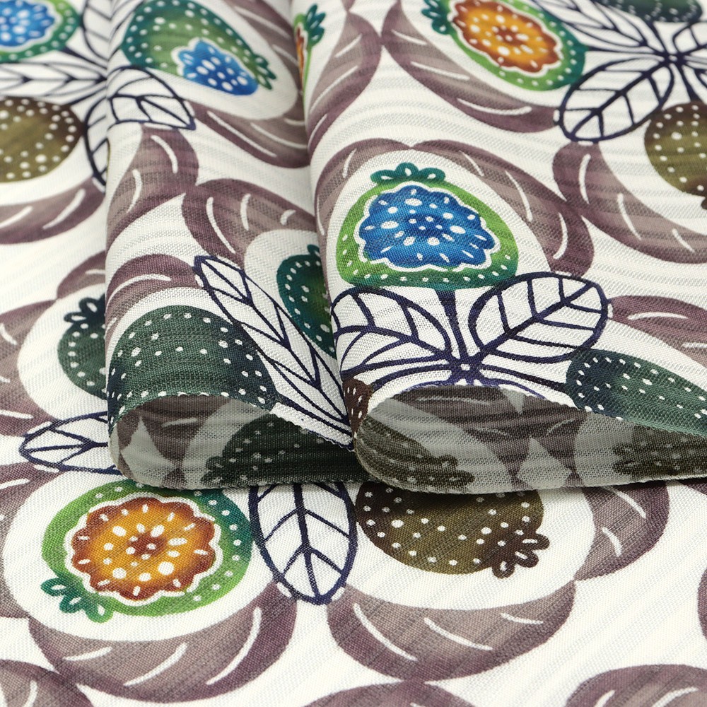 琉球紅型夏九寸名古屋帯(バンシルー)【城間栄市】