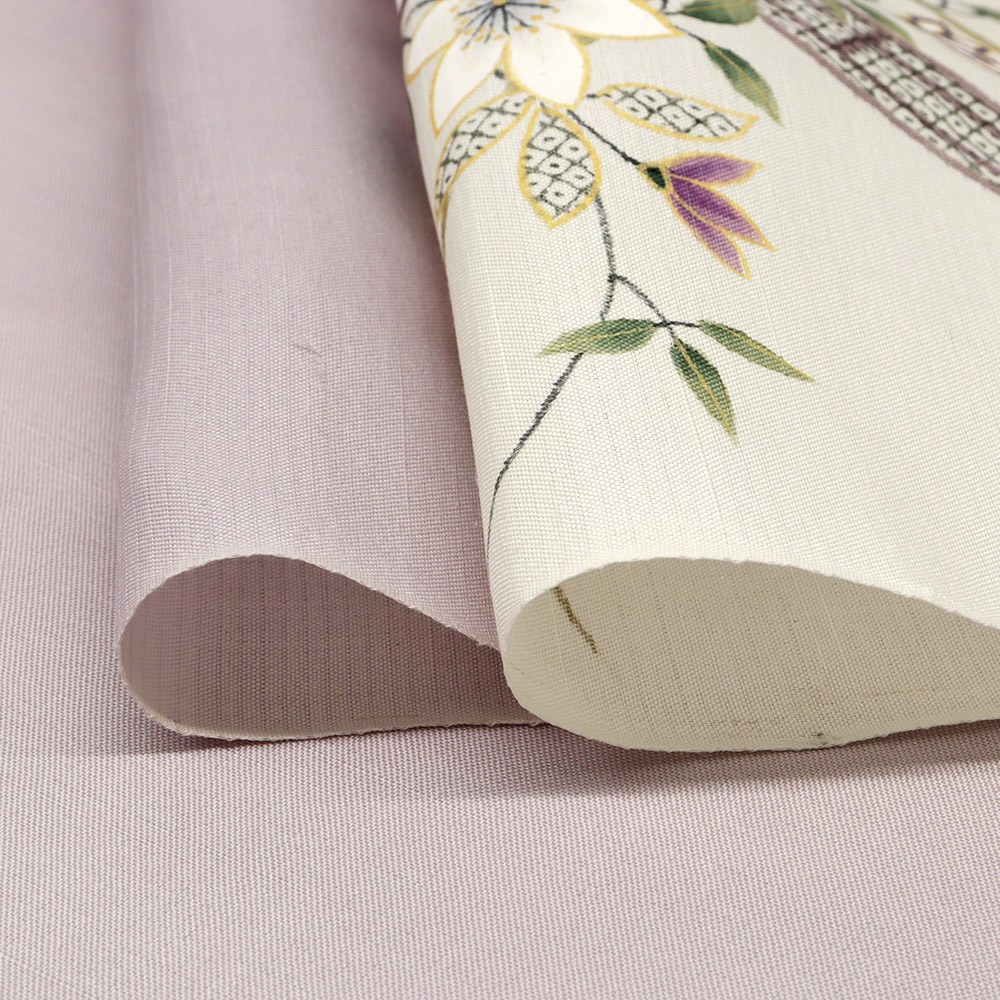 手描き染め夏九寸名古屋帯(花舟)