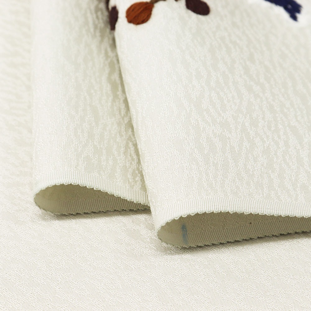 刺繍九寸名古屋帯(シマエナガ)