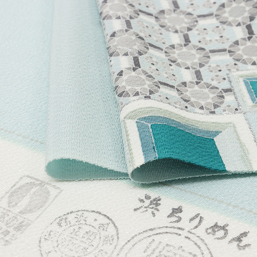 手描き染め九寸名古屋帯(ジュエル)