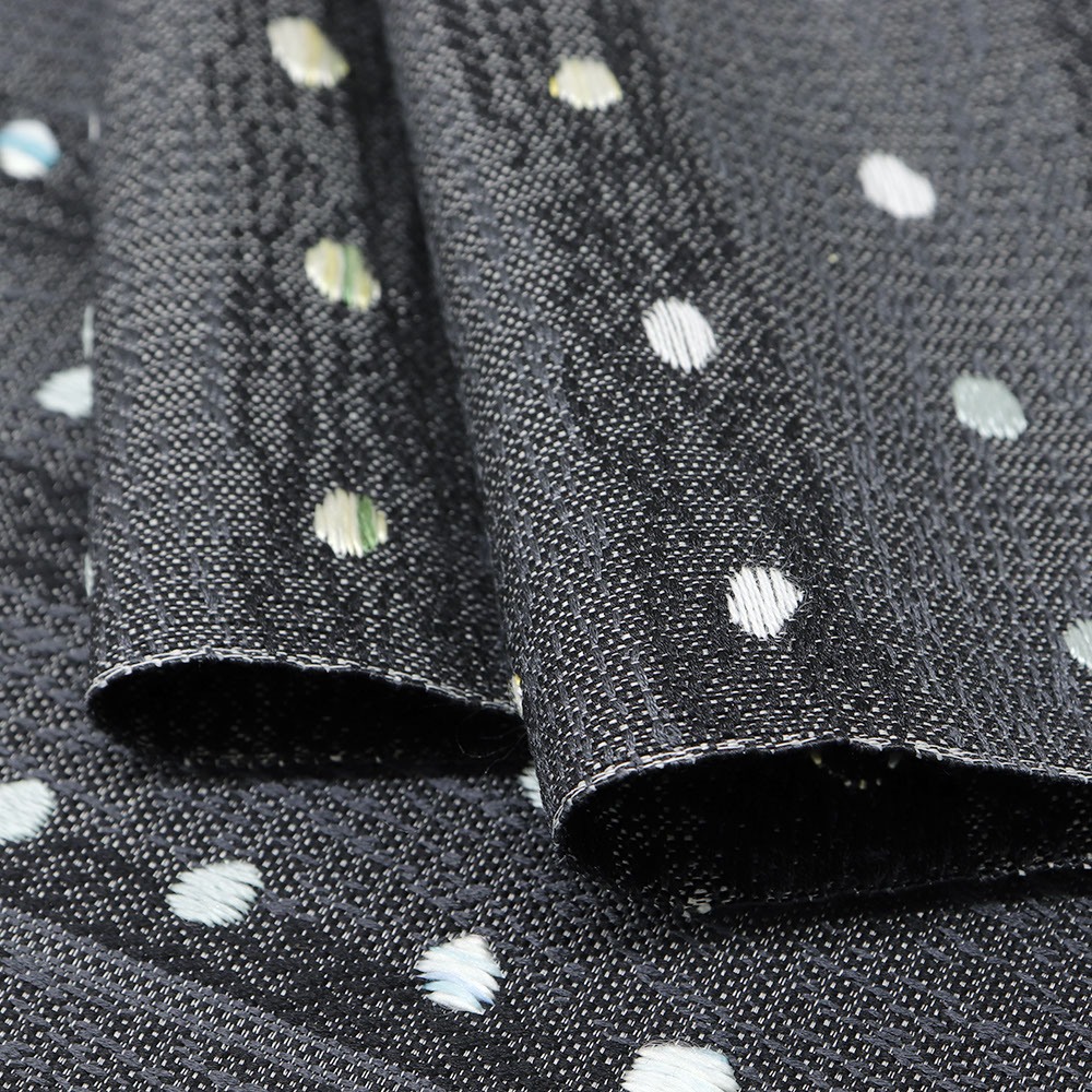 西陣九寸名古屋帯(市松取り横段丸紋)【酒井守】