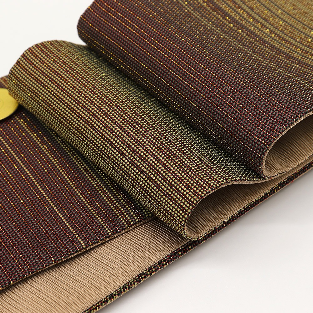 仕立て上がり西陣角帯(横段)【佐々木染織】