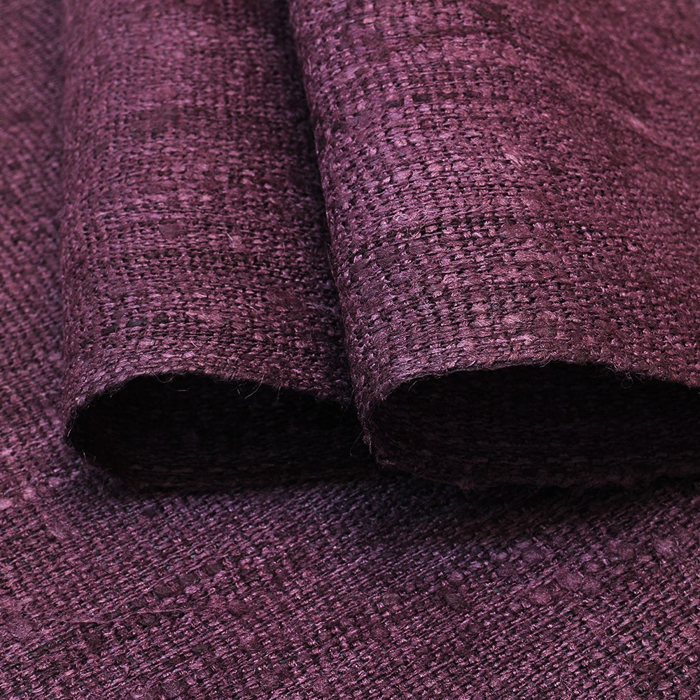 手織り八寸名古屋帯（タッサーシルク）：桑の実色『カティヤ』【貴久樹】