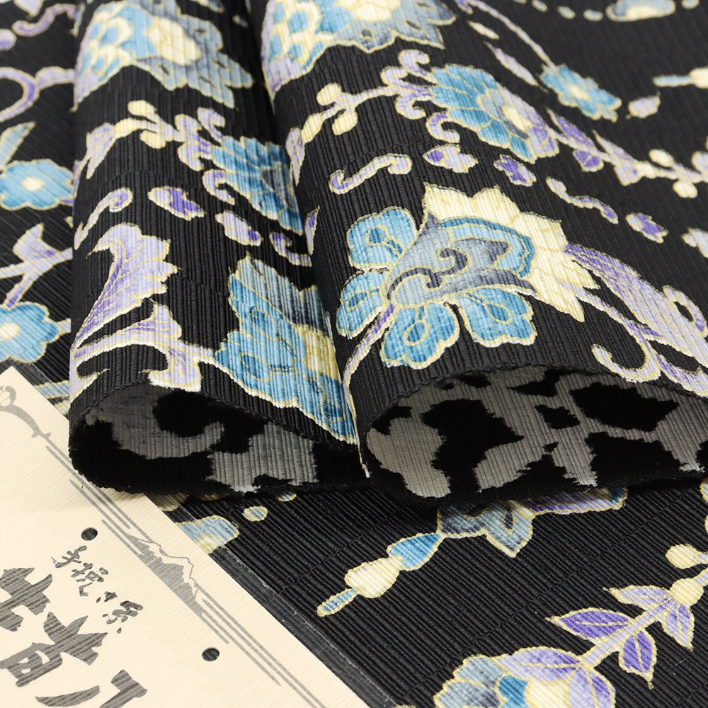 牛首八寸名古屋帯(更紗間道)【白山工房×岡重】