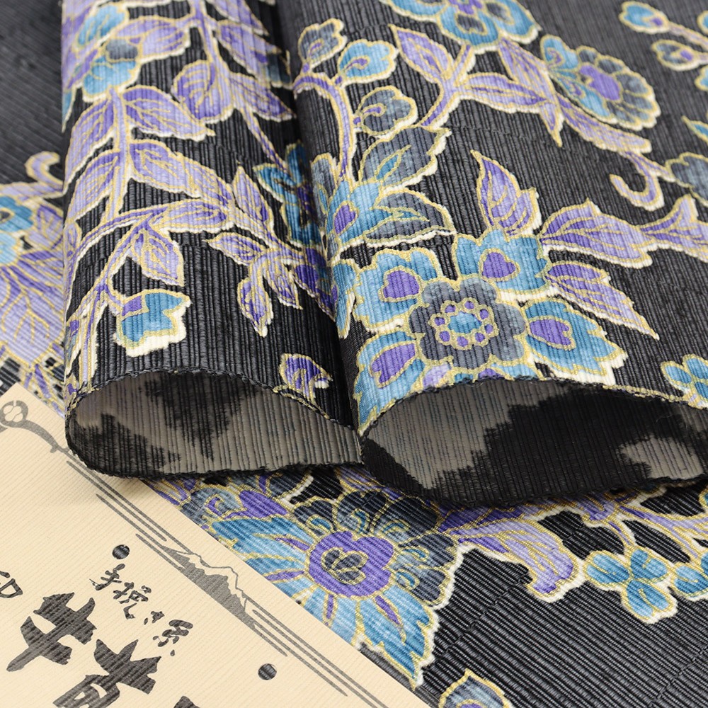 牛首八寸名古屋帯(花冠)【白山工房×岡重】