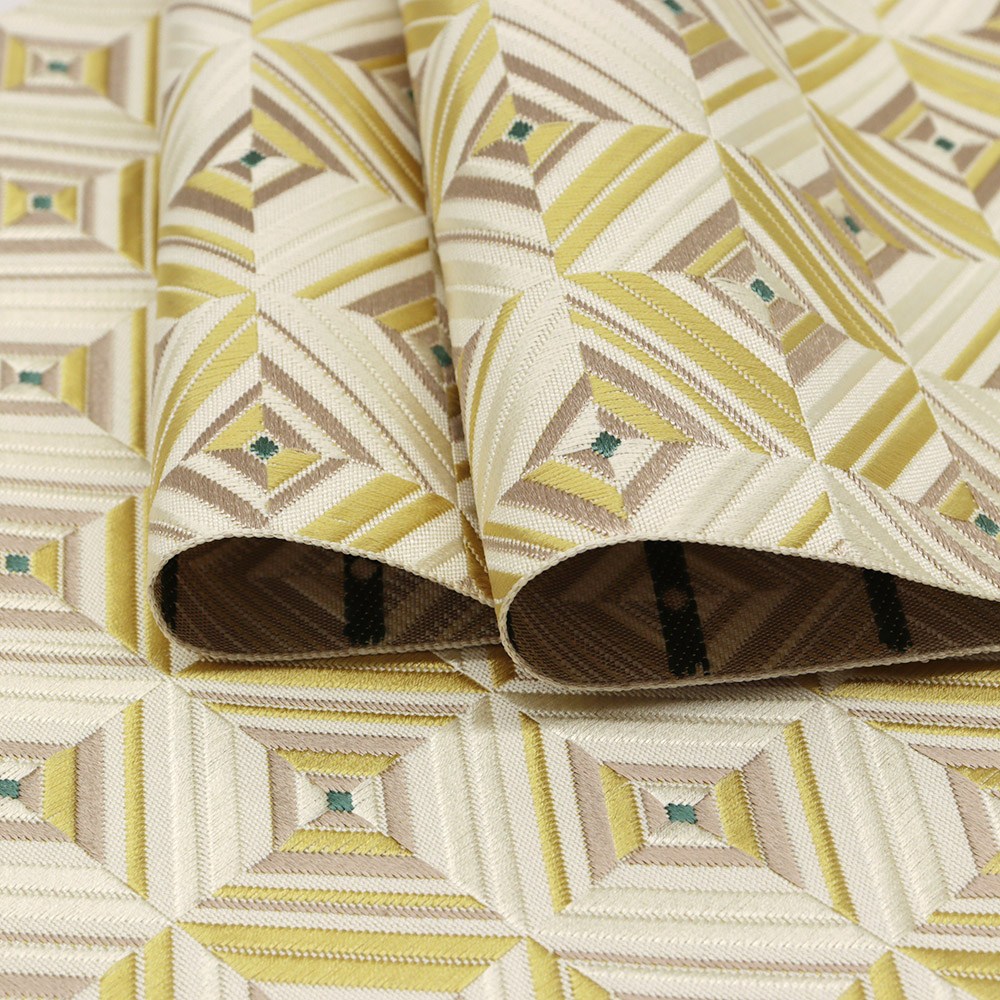 博多紋八寸名古屋帯(菱文)【松装織物】