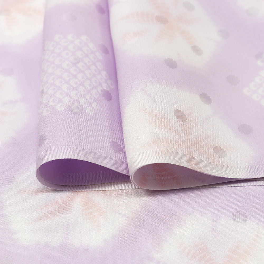 正絹長襦袢(絞り風亀甲)