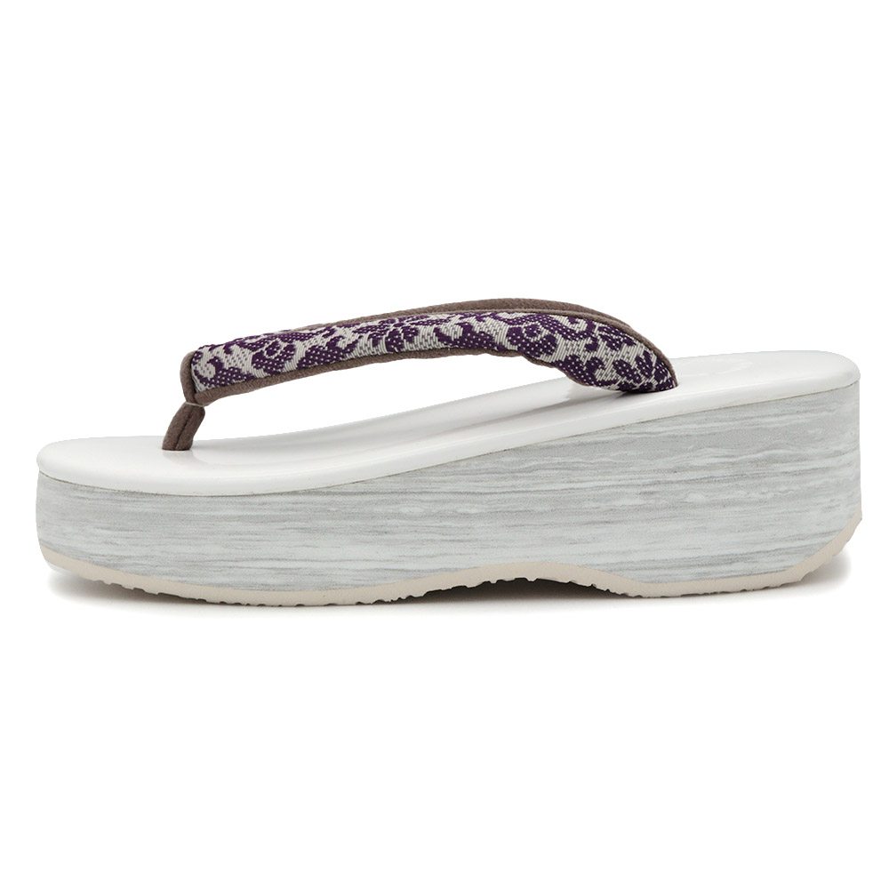 博多織カフェ草履(花唐草)【カレンブロッソ】