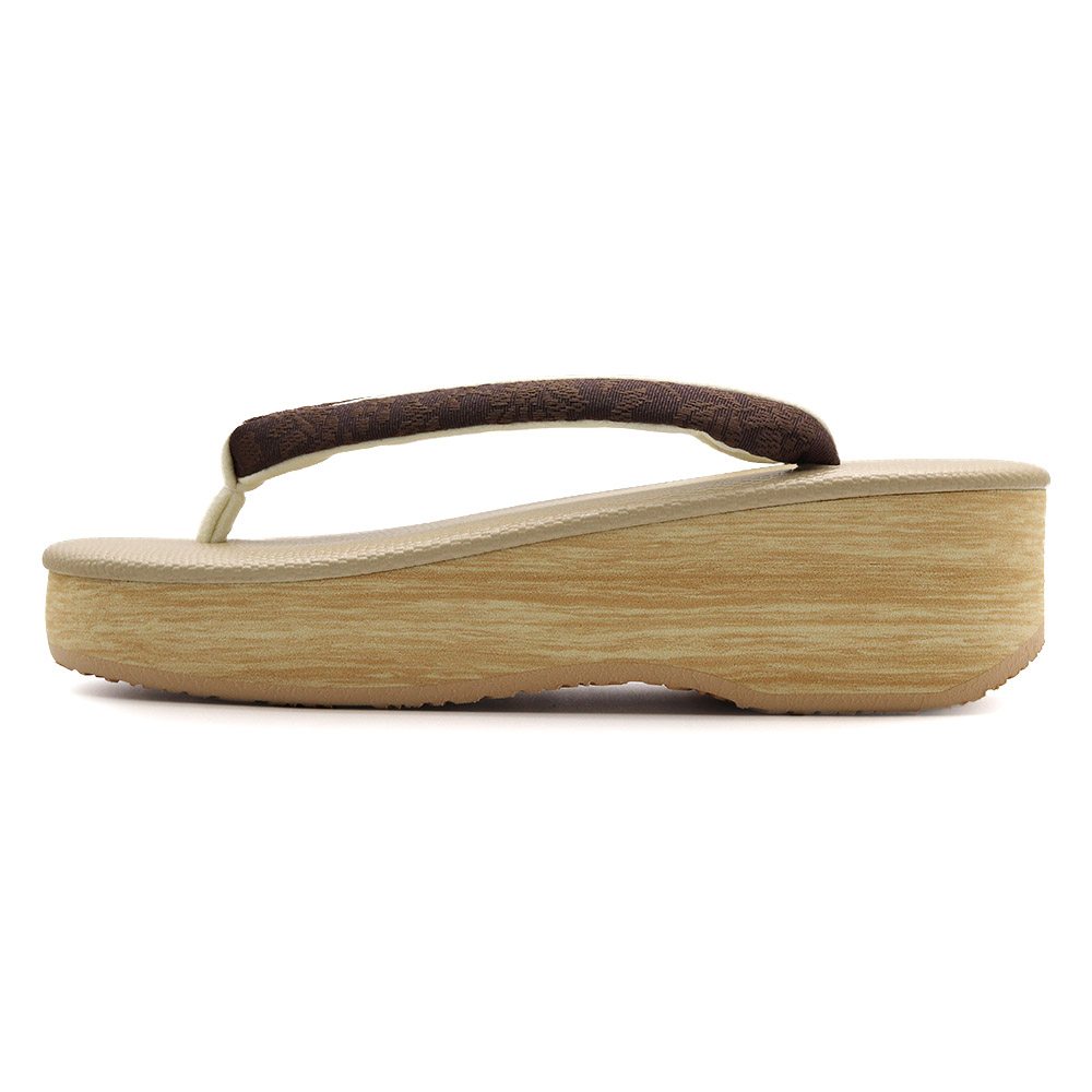 博多織カフェ草履(花唐草)【カレンブロッソ】