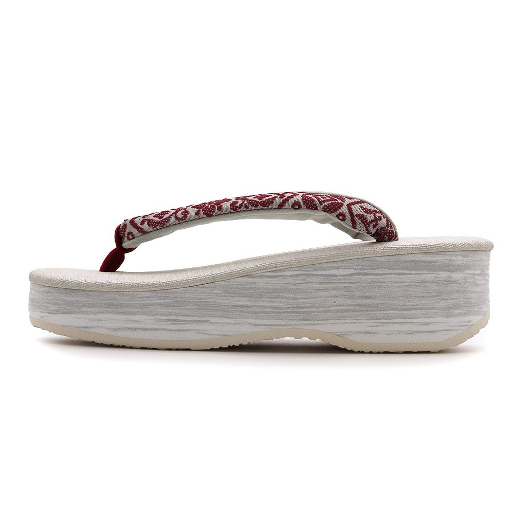 博多織カフェ草履(花菱七宝)【カレンブロッソ】