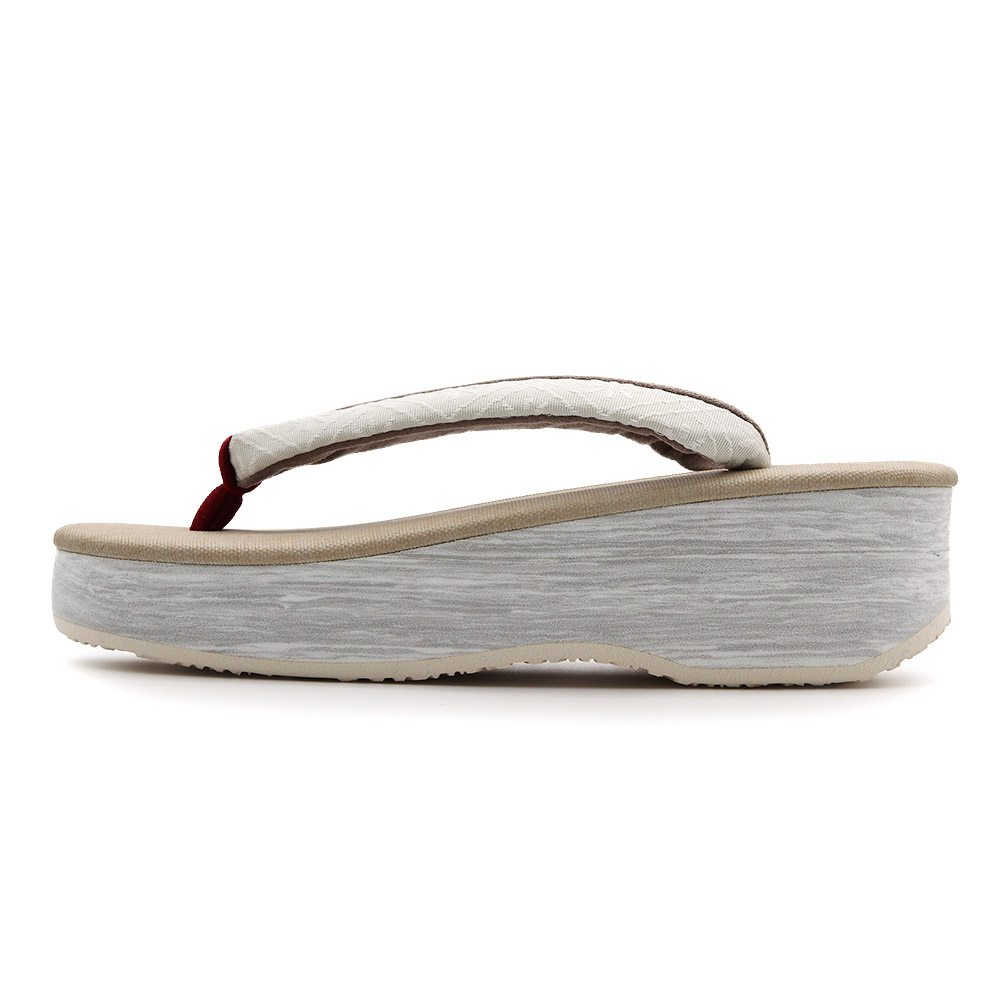 博多織カフェ草履(花格子)【カレンブロッソ】