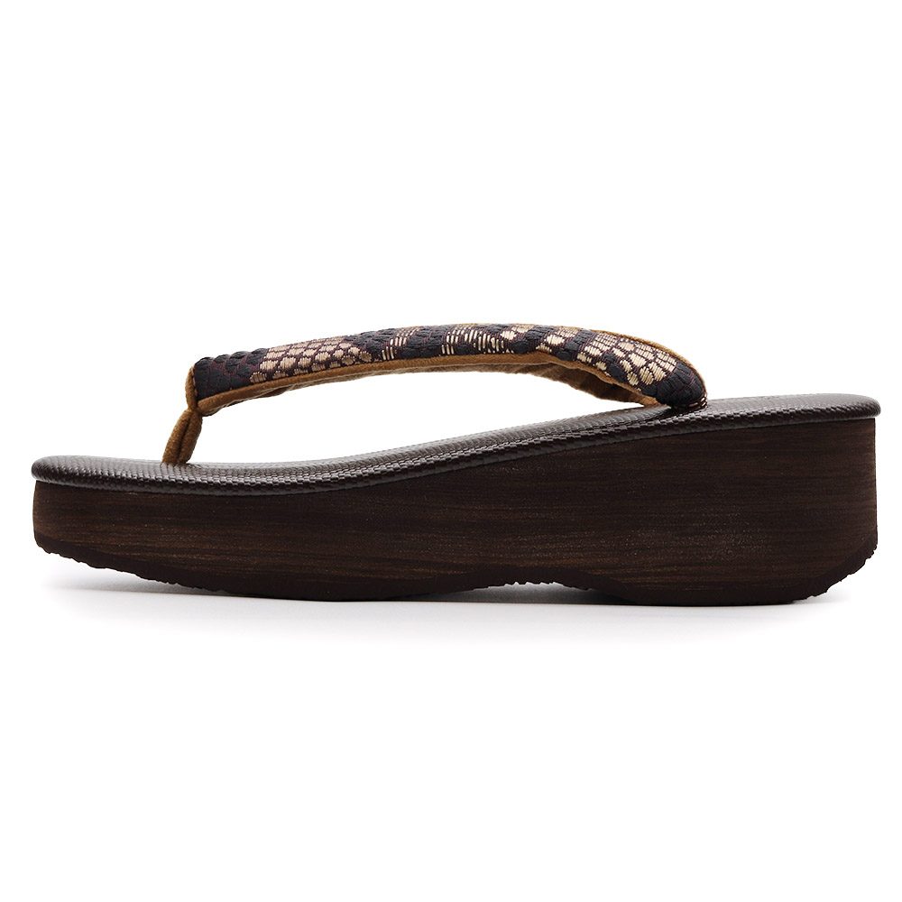 博多織カフェ草履(石畳)【カレンブロッソ】