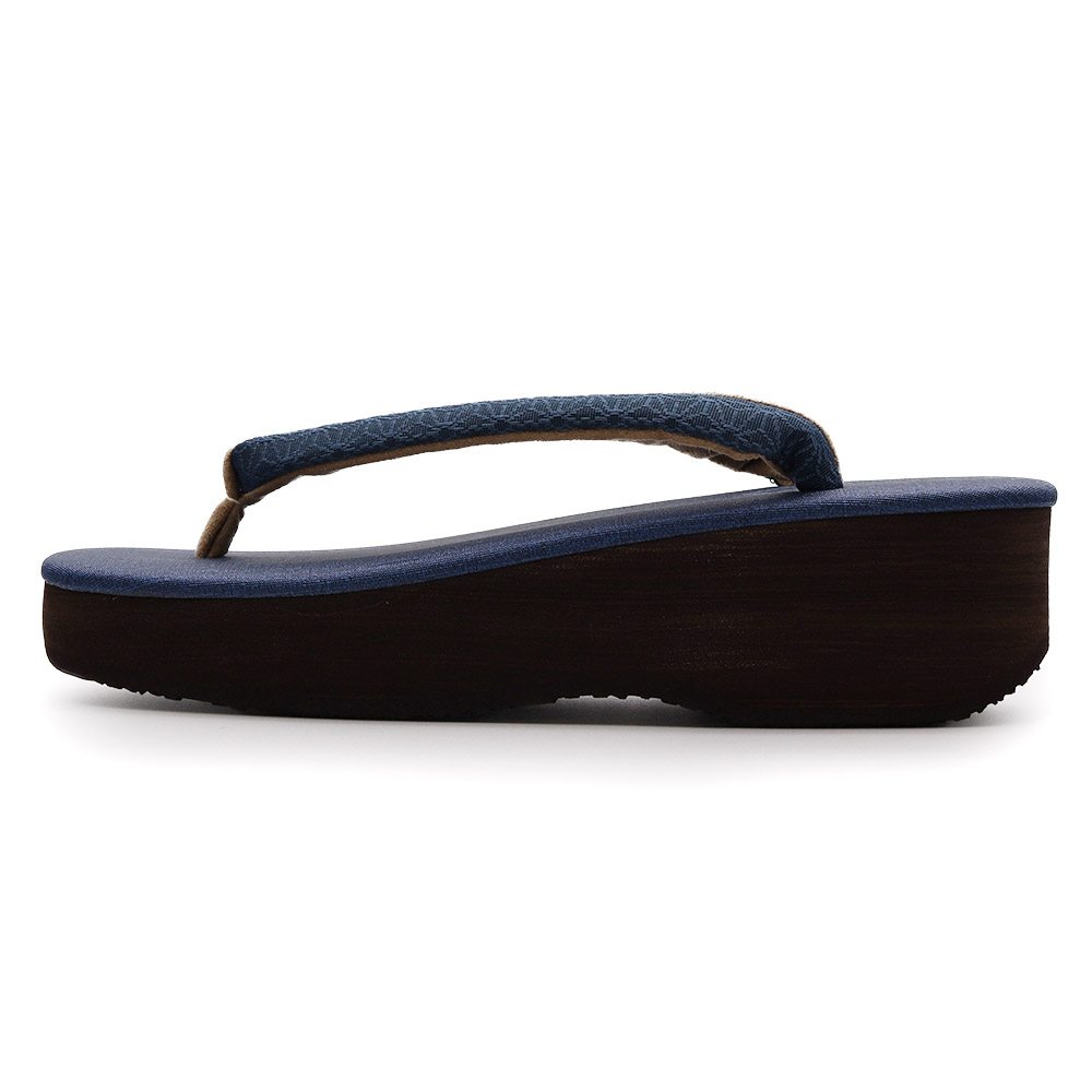 博多織カフェ草履(麻の葉)【カレンブロッソ】