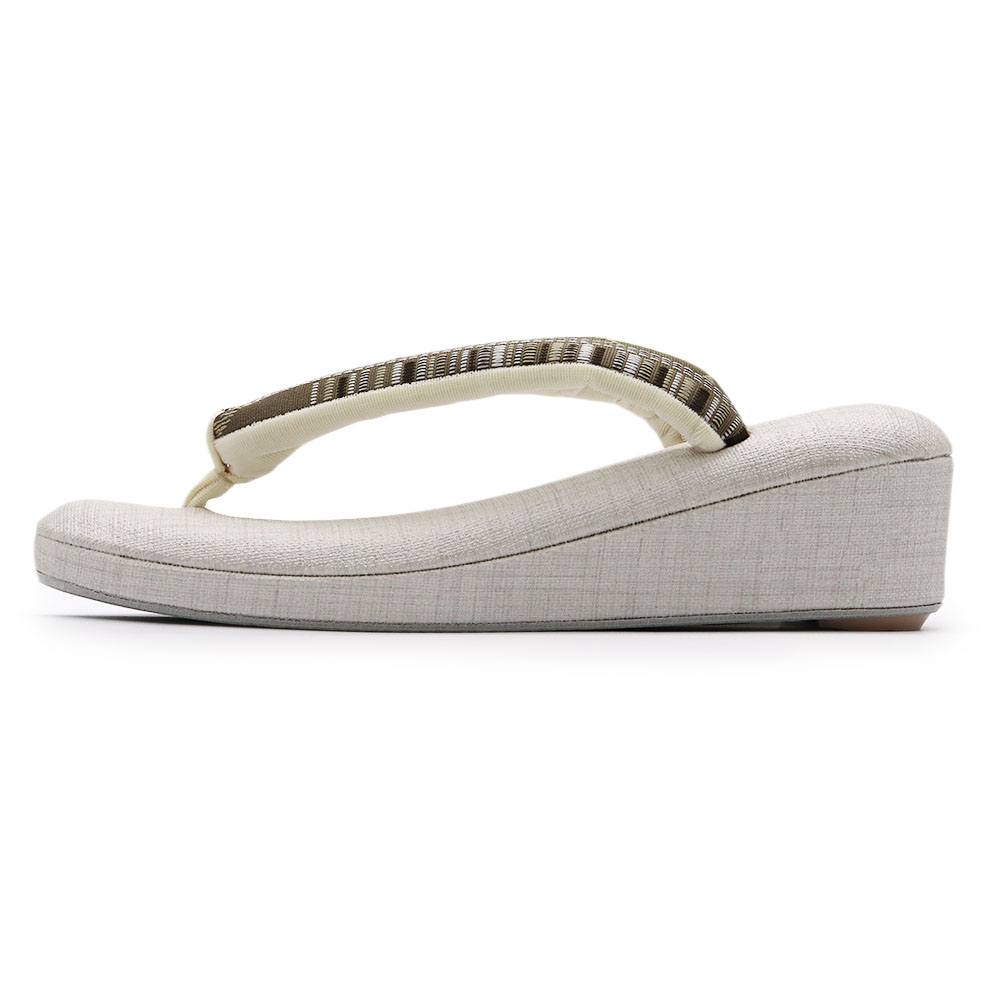 一枚芯草履(博多織/間道)