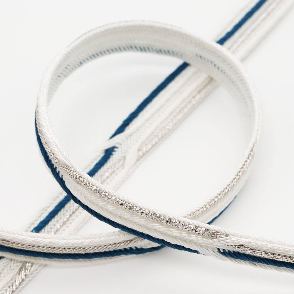 畝打ちレース組み帯締(亀甲)【渡敬】