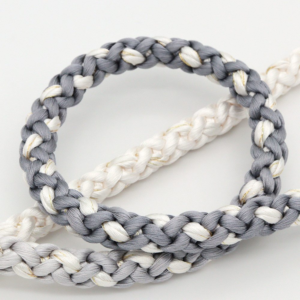 四つ八つ組み帯締(金入りぼかし)【小室庵】