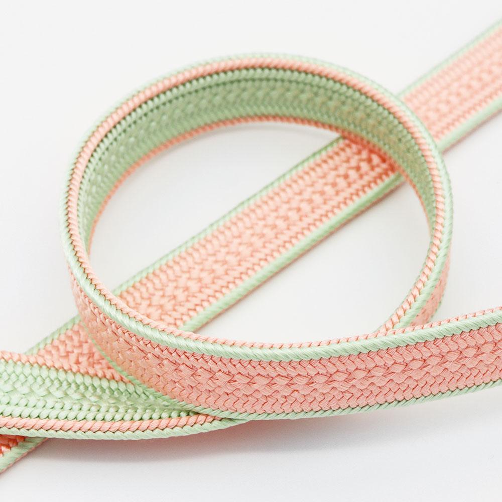 耳付き昼夜平組み帯締(無地)『江戸組紐』【五嶋紐】