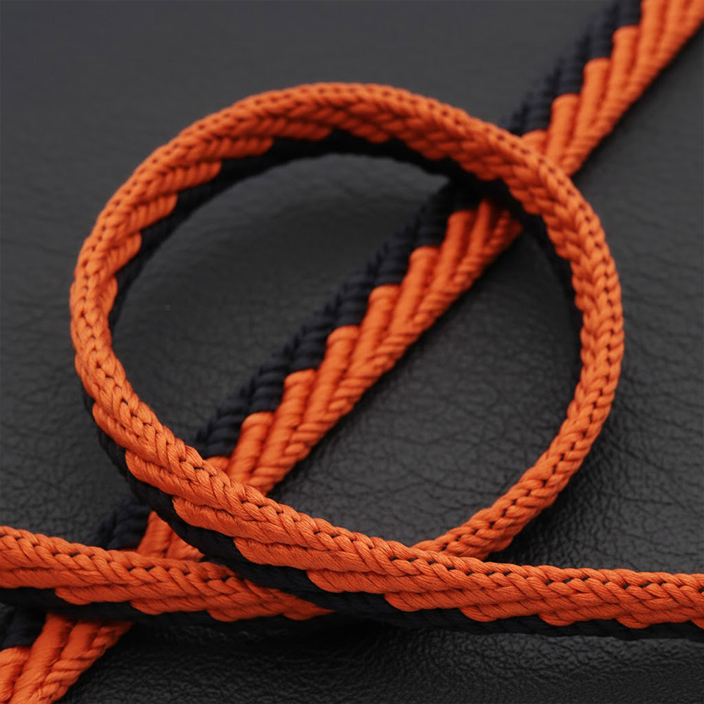 平組み帯締(片分け二色)【大原商店】