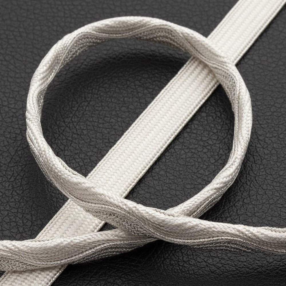 変わり貝の口組み撚り房帯締(よろけ)【京くみひも丸山】