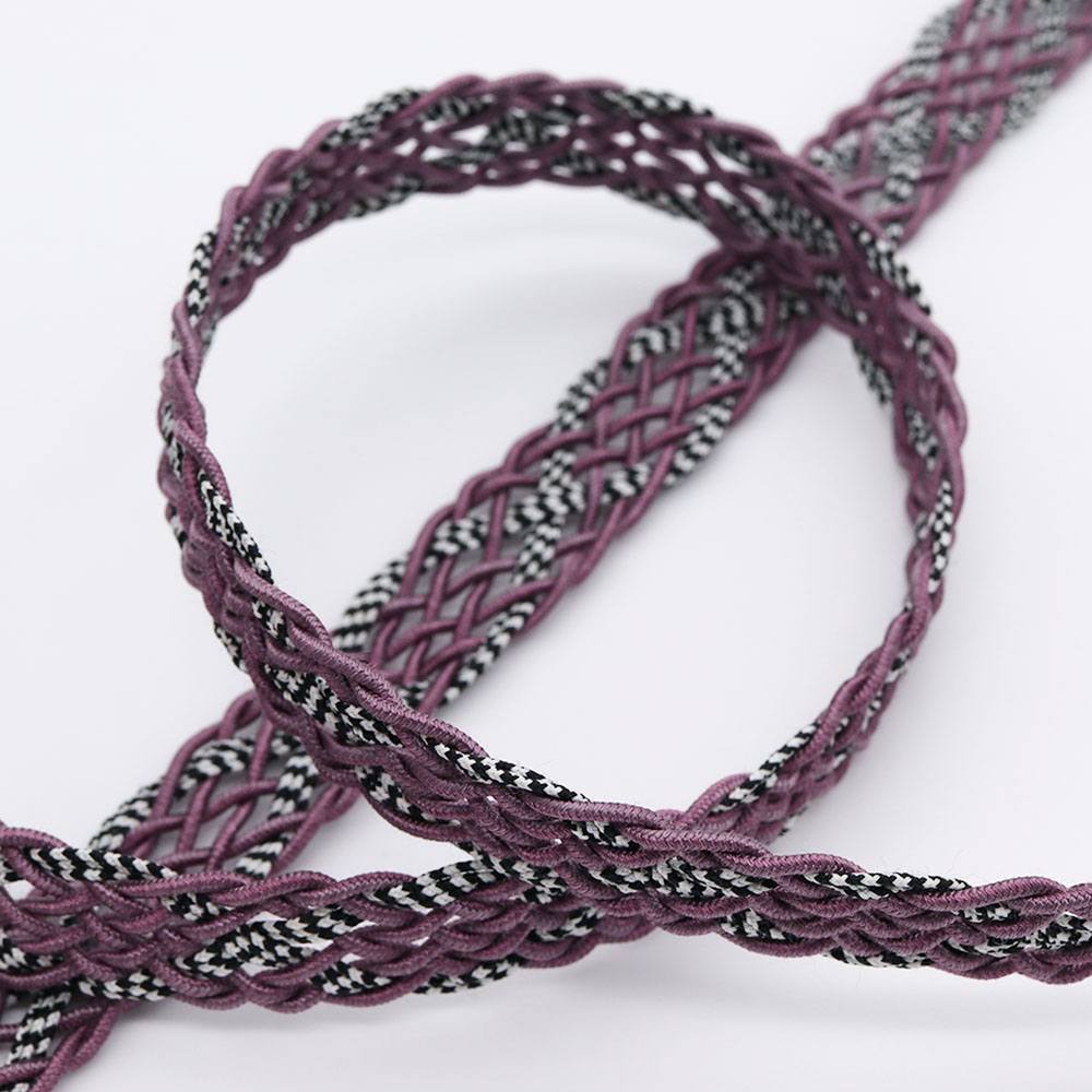 レース組み帯締(縞絡げ)