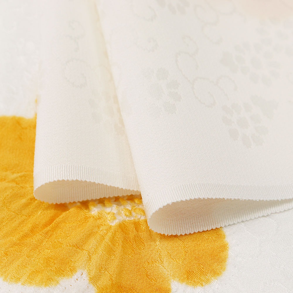 輪出し絞り帯揚(小花)【加藤萬】