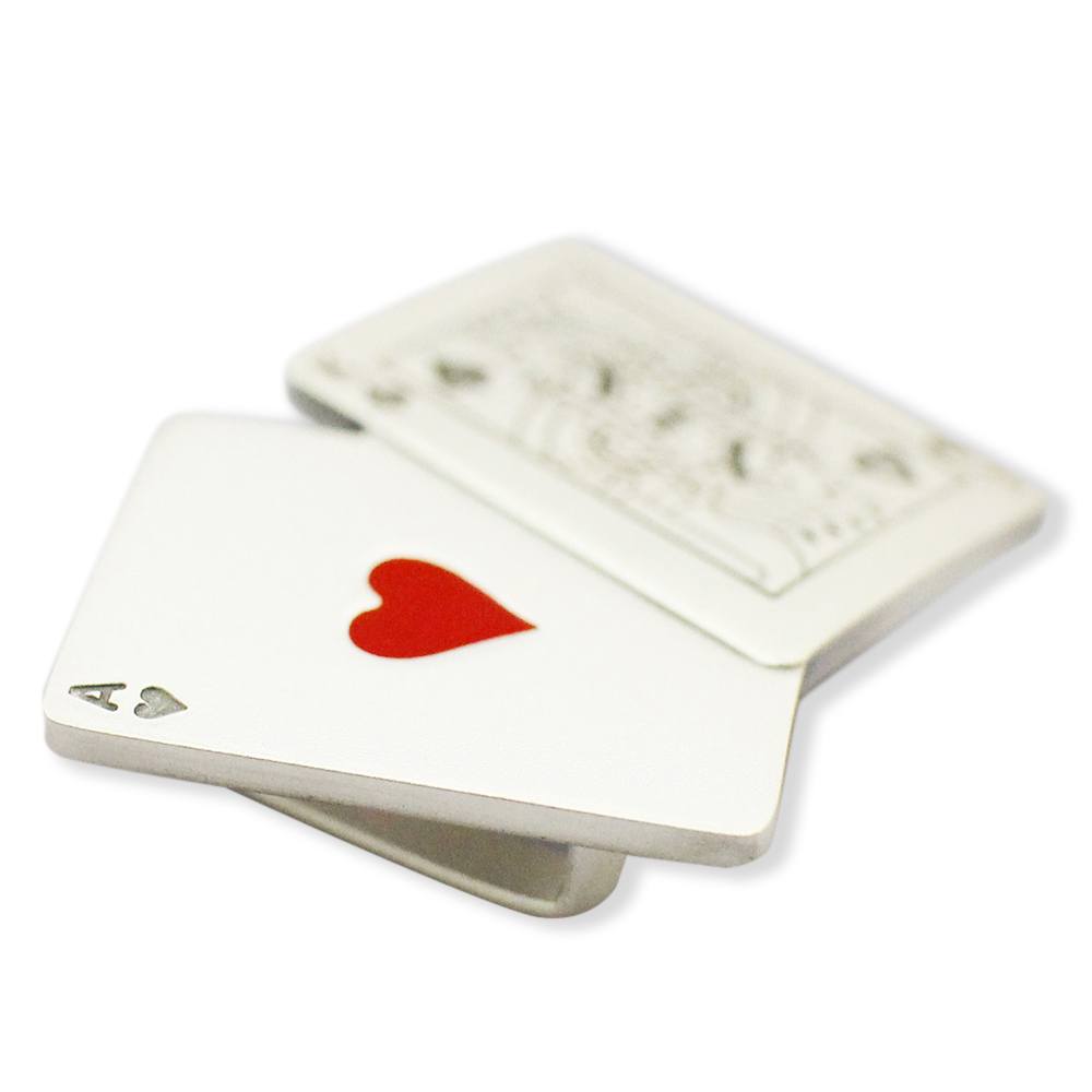 真鍮製帯留(トランプ)【大原商店】