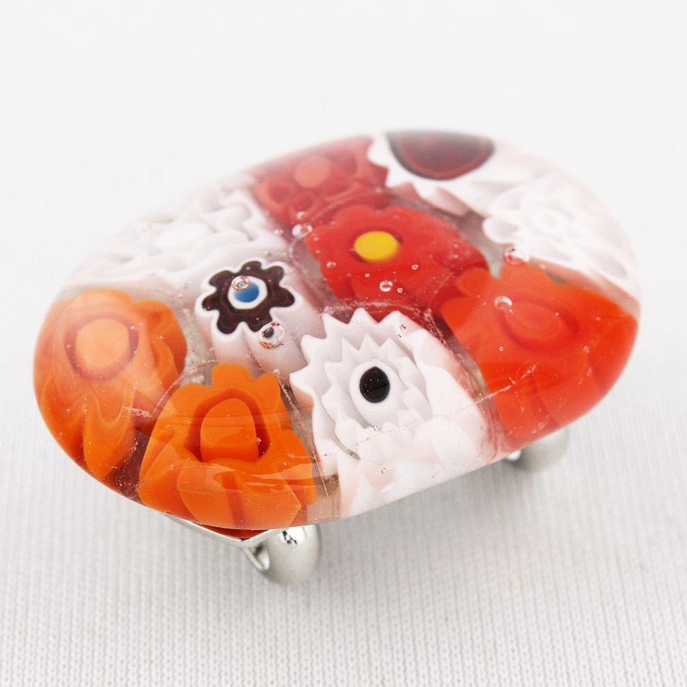 ミルフィオリ帯留(楕円)【スタジオサカミ】