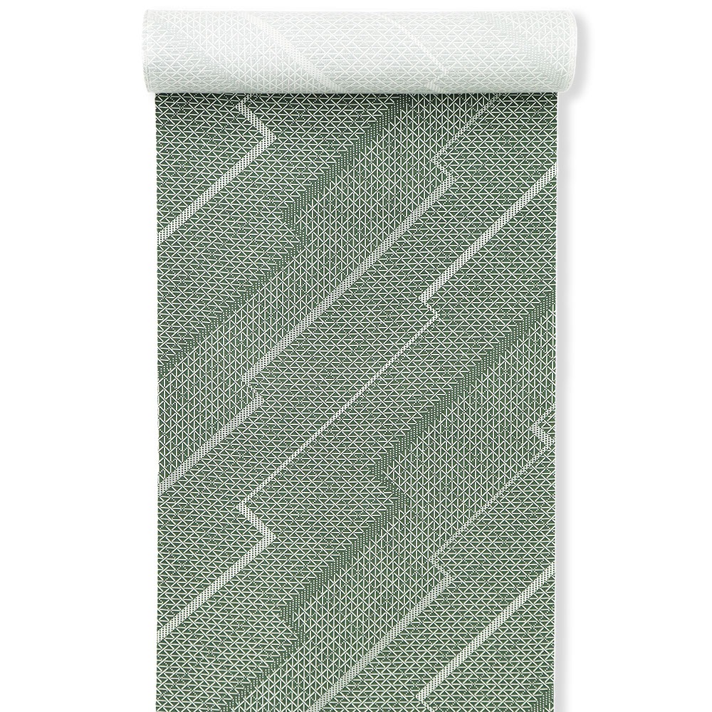 小紋(格子に稲妻文)