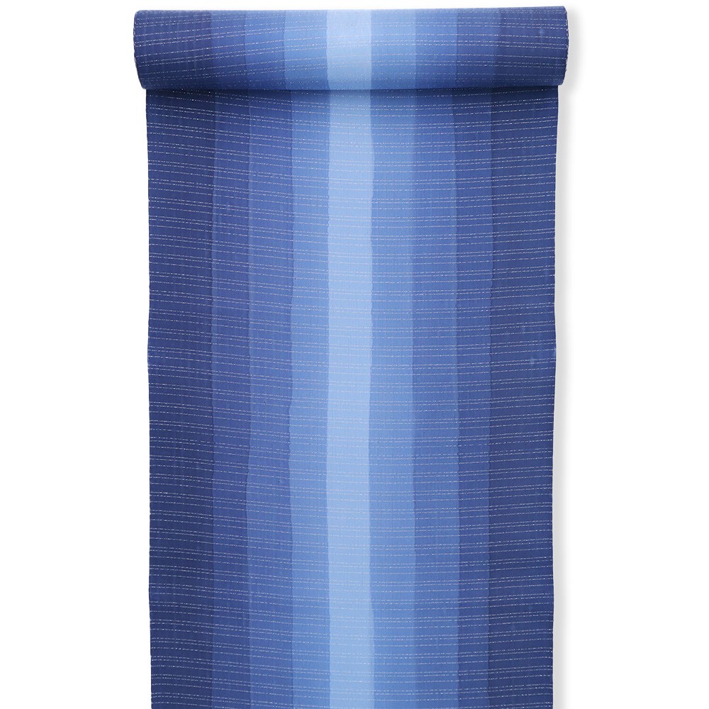 染大島紬(ダイヤモンド銀糸/縞)【まさき織物】