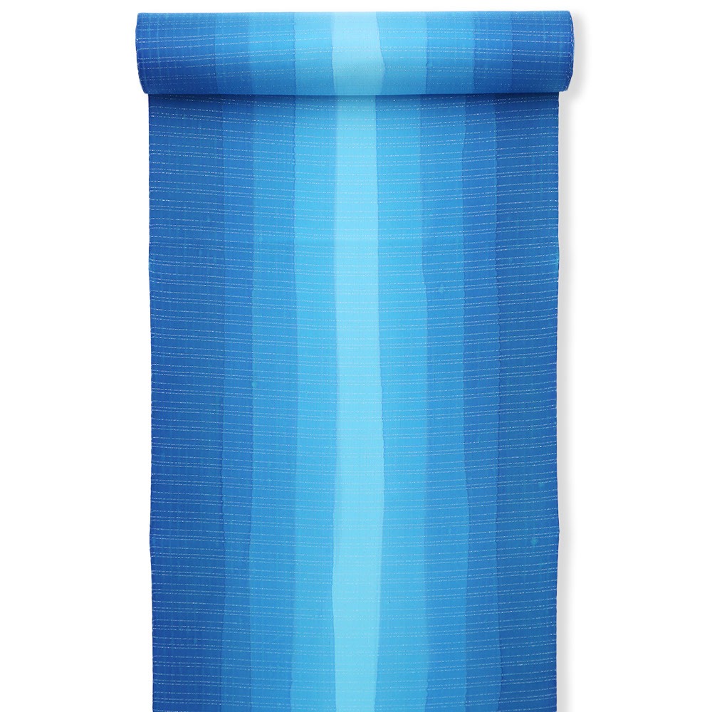 染大島紬(ダイヤモンド銀糸/縞)【まさき織物】