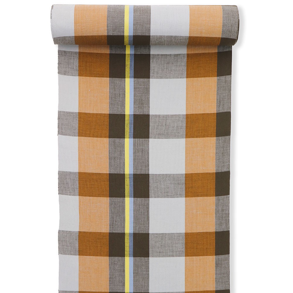 片貝木綿(格子)【紺仁】