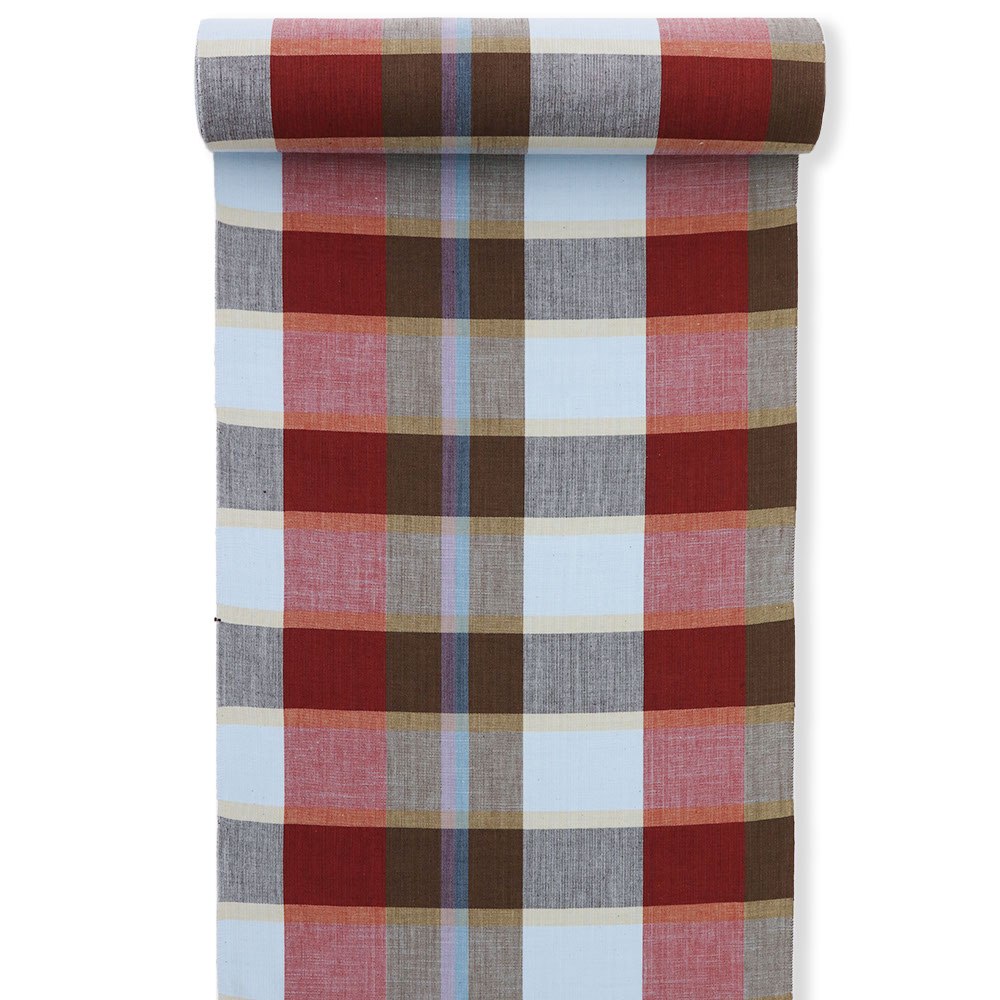 片貝木綿(格子)【紺仁】