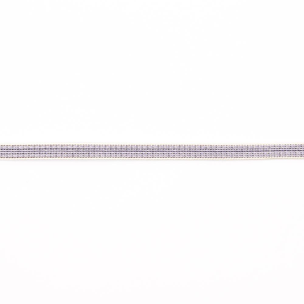 耳付き三分紐帯締(銀通し/山路)『花しおり』【大原商店】