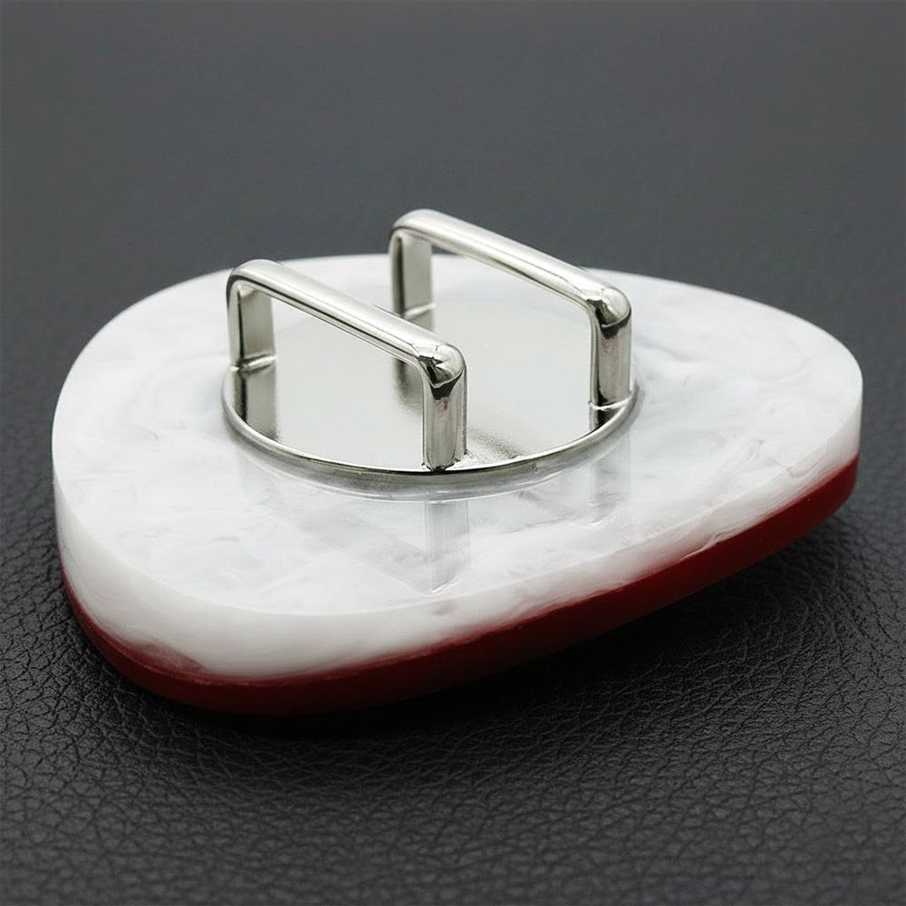 貝帯留(だるま)【リオン工芸】