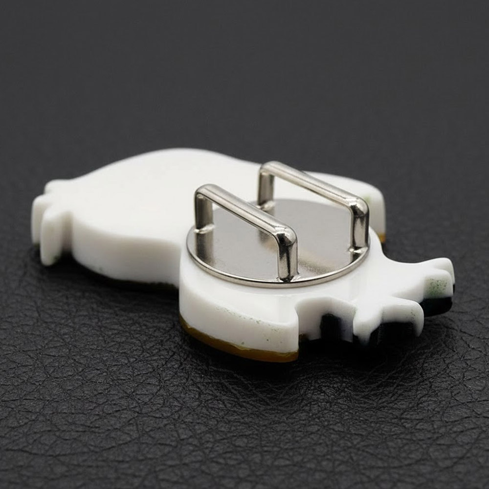 貝帯留(ハシビロコウ)【リオン工芸】