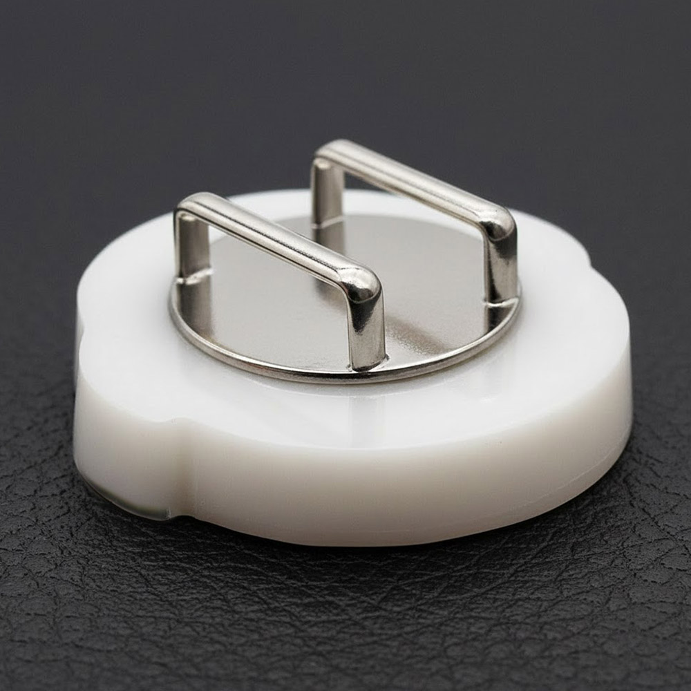 貝帯留(シマエナガ)【リオン工芸】