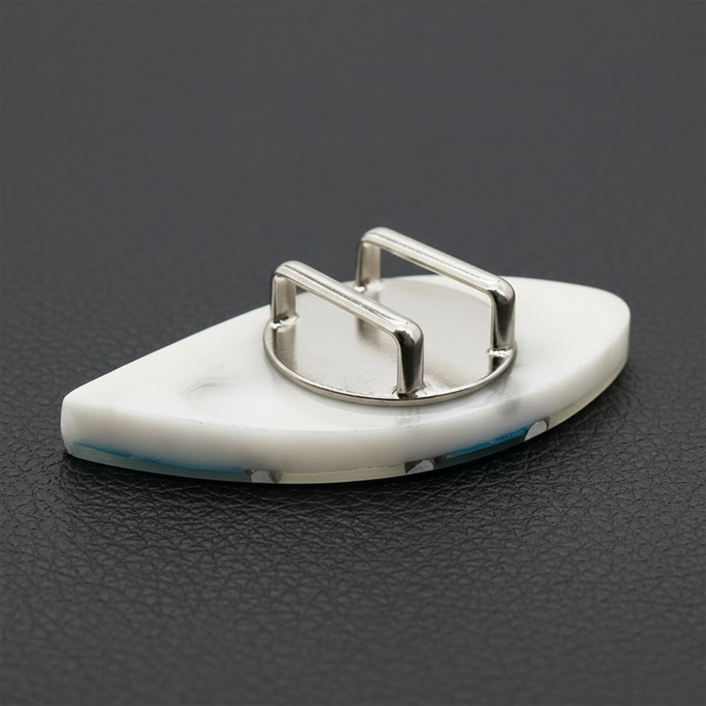 貝帯留(リーフ)【リオン工芸】