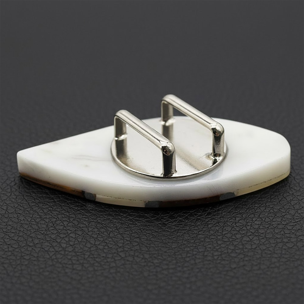 貝帯留(リーフ)【リオン工芸】