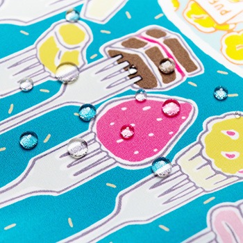 撥水風呂敷(スイーツマップ)『ながれ』