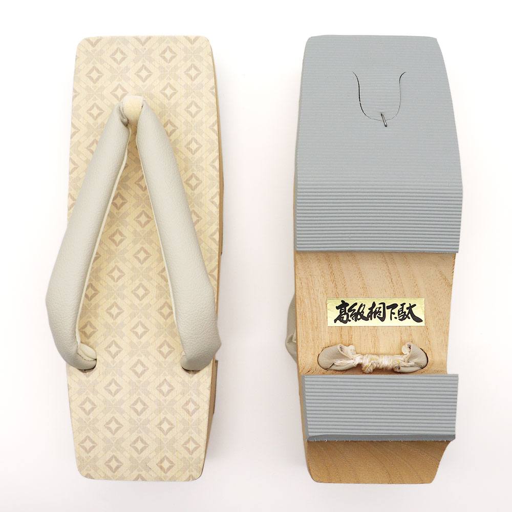 スクエア下駄(菱繋ぎ)『彩小径』