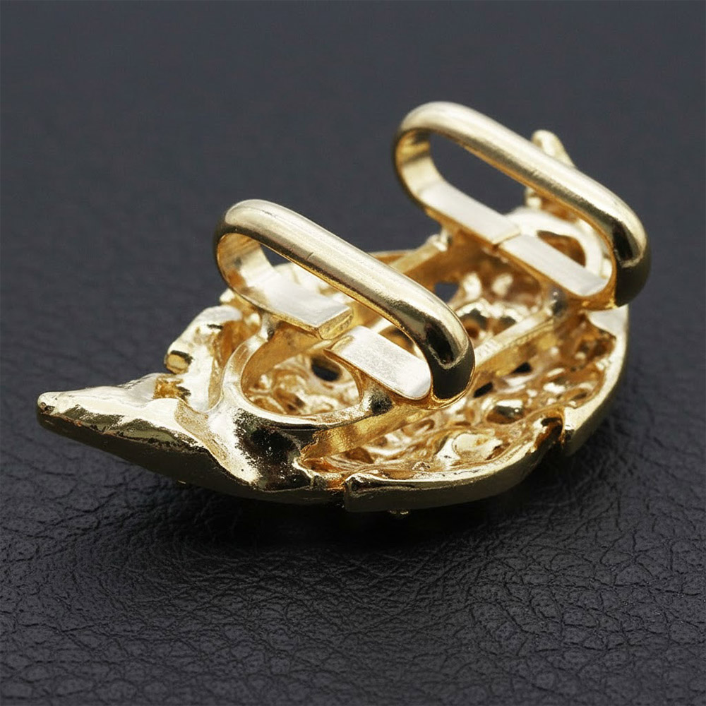 ラインストーン帯留(葉)『花しおり』【大原商店】