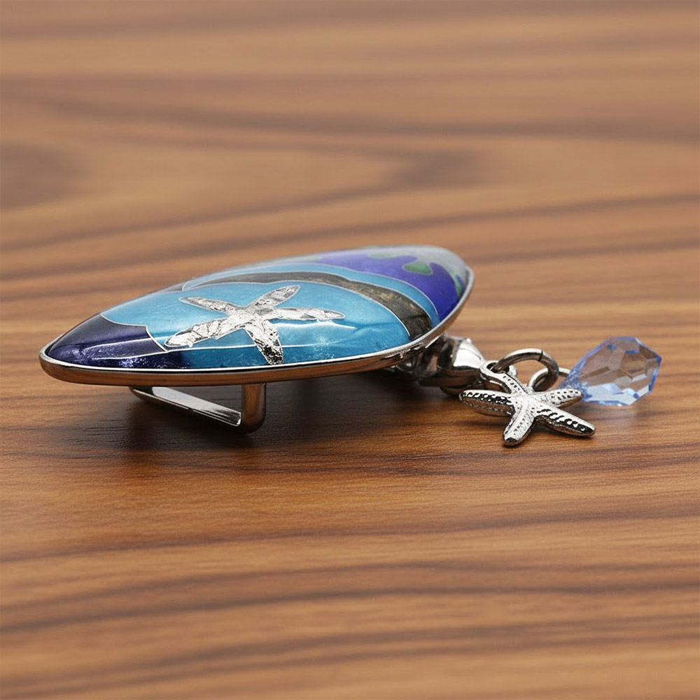 京七宝焼帯留『SHELL』【wayuplus×いち利モール】