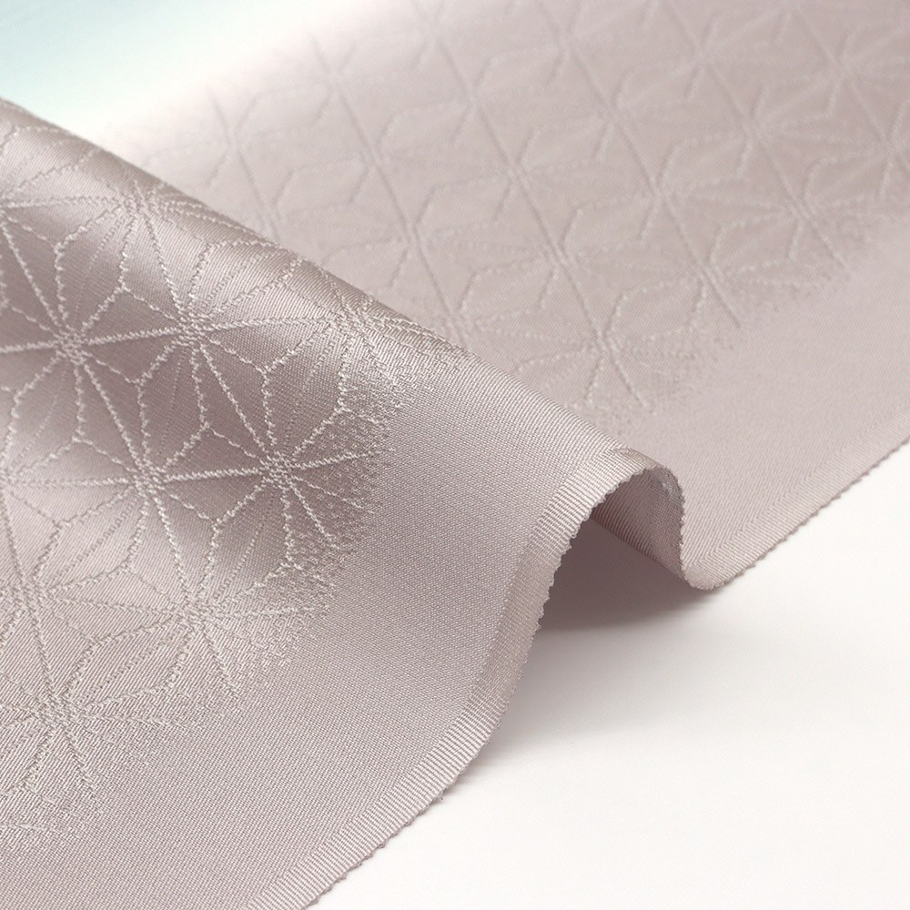 縦ぼかし帯揚 (麻の葉/縞地紋)