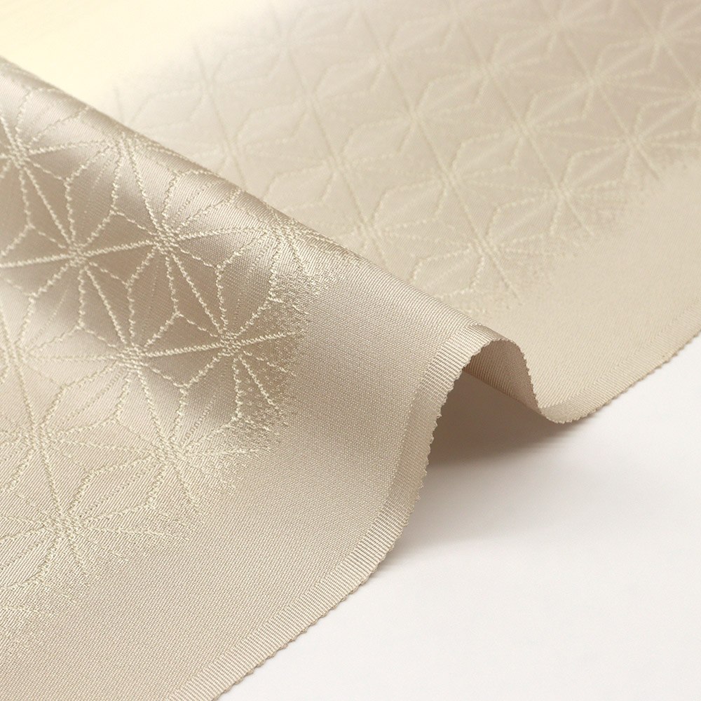 縦ぼかし帯揚 (麻の葉/縞地紋)