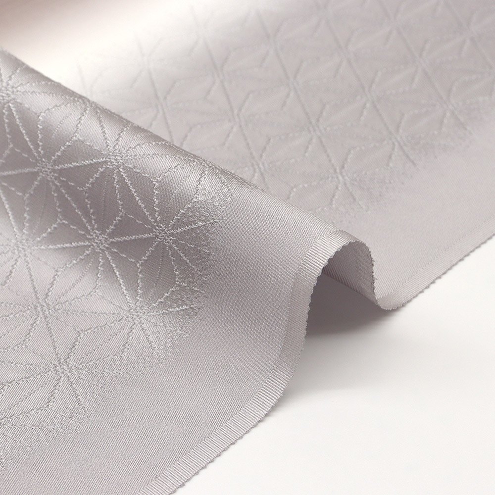 縦ぼかし帯揚 (麻の葉/縞地紋)