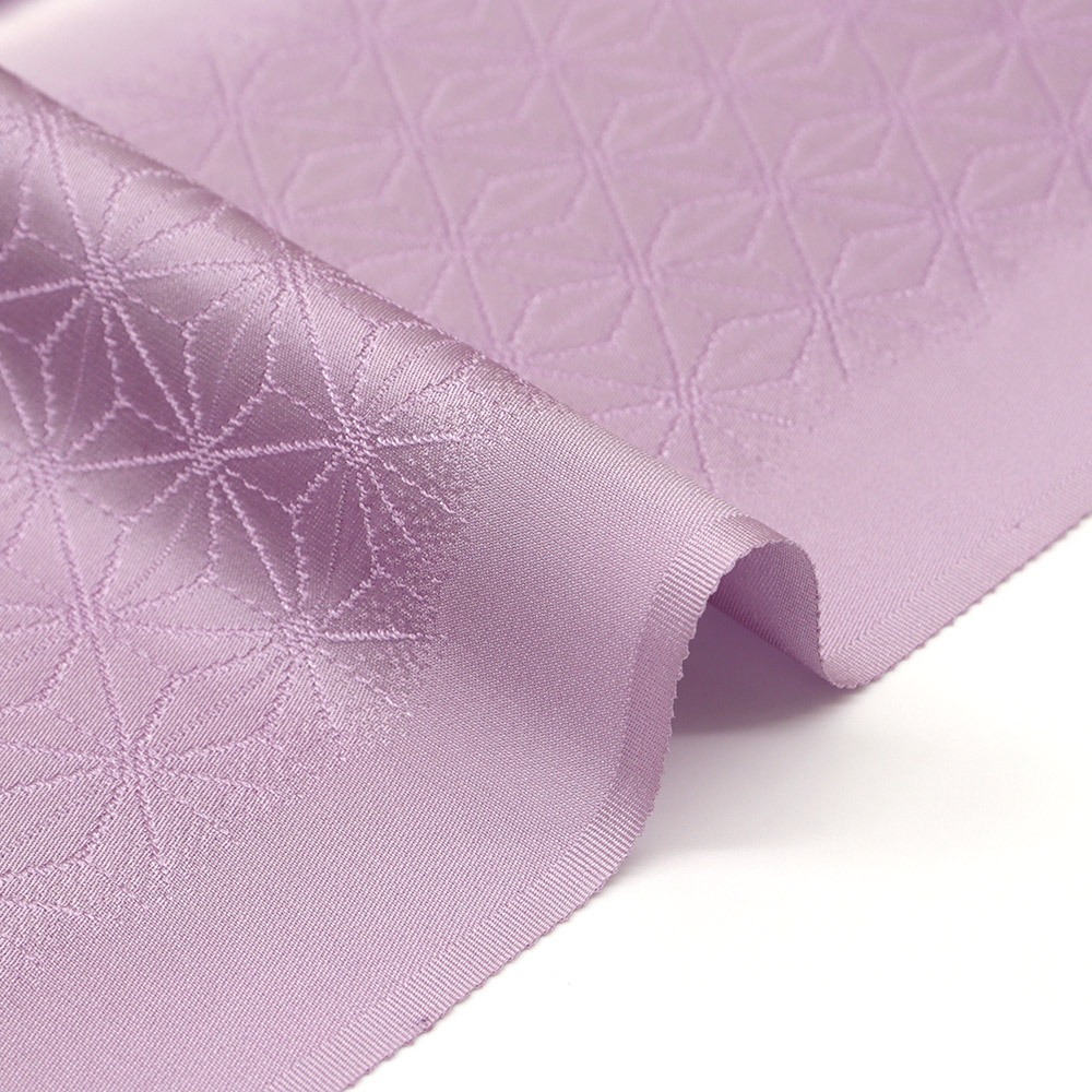 縦ぼかし帯揚 (麻の葉/縞地紋)