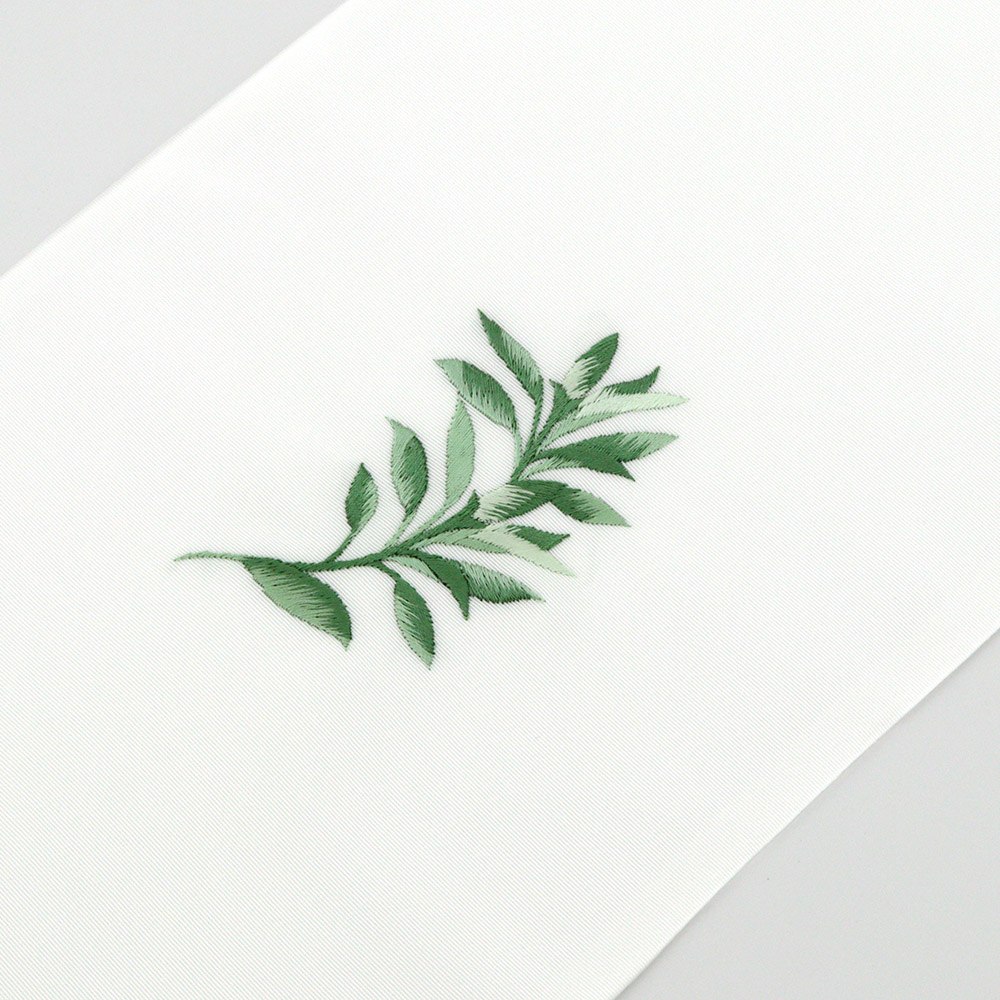刺繍半衿(ハーブ)【いち利モールオリジナル】