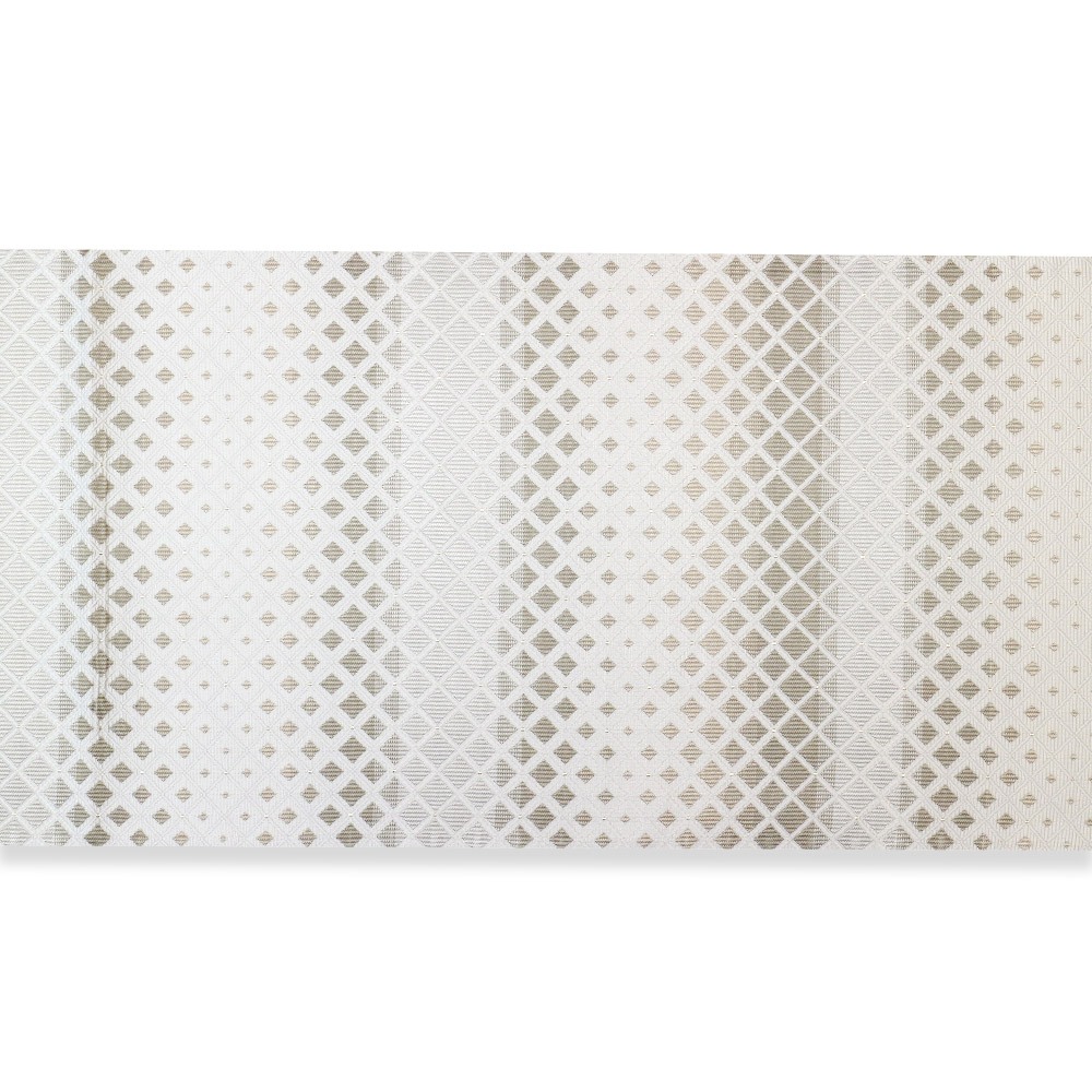 博多袋帯（グラフィカル）：白『銀繋ぎ』【協和織工場】
